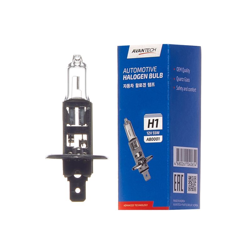 Лампа H1 12V/55W AB0001 AVANTECH