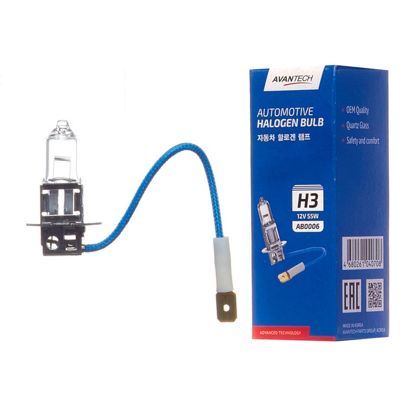 Лампа H3 12V 55W PK22s AB0006 AVANTECH