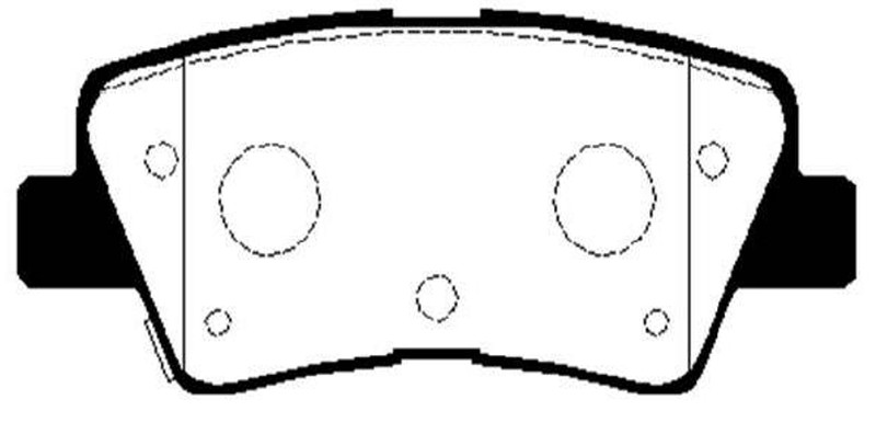 Колодки тормозные дисковые задние 58302-B2A10/CKKH-45 CTR