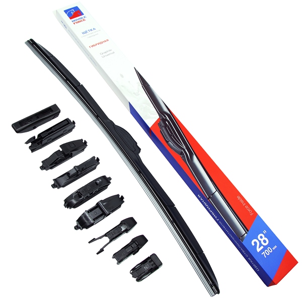 Щетка стеклоочистителя 700 мм 28" гибридная DFHY28 DOUBLE FORCE