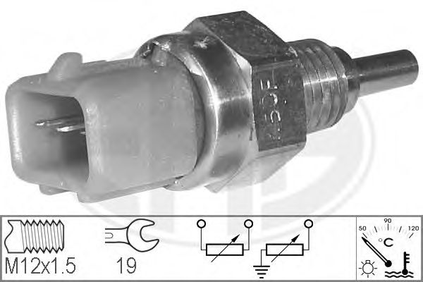 Датчик температуры жидкости охлаждающей 0K50F18840/330635 ERA