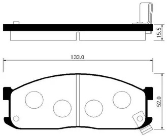 Колодки тормозные дисковые S23149280/HP1010 HSB