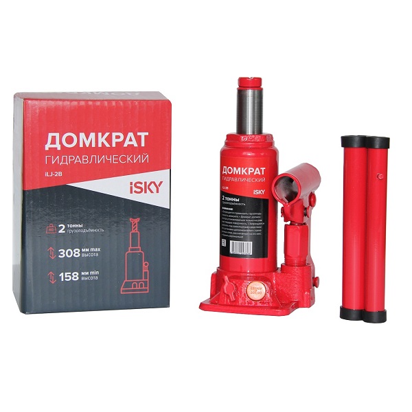 Домкрат гидравлический 2 т. 158-308 мм. ILJ2B iSky