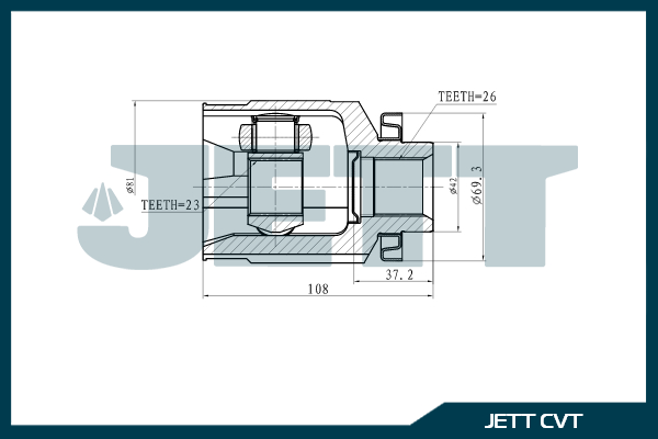 ШРУС внутренний правый 49500-2E250/V40-4031 JETT
