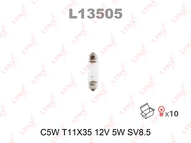 Лампа C5W 12V SV8,5-8 L13505 LYNX