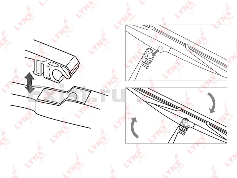 Щетка стеклоочистителя заднего 98850-1J000/LR30E LYNX