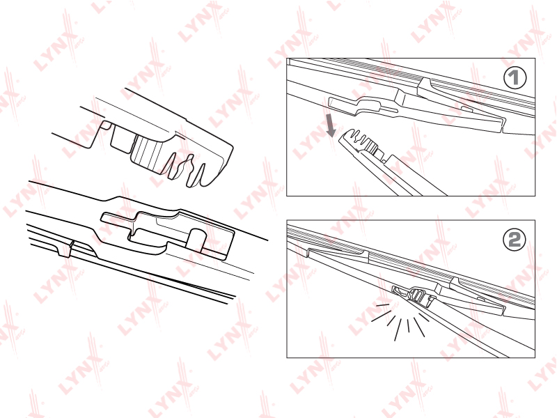 Щетка стеклоочистителя заднего 78515-34000/LR35T LYNX