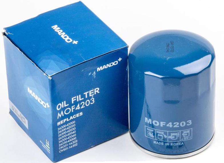 Фильтр масляный 26300-42040/26330-4X000/MOF4203 MANDO