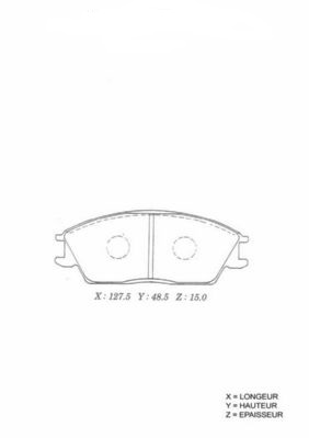 Колодки тормозные дисковые 58101-25A00/MPH-01NS MANDO