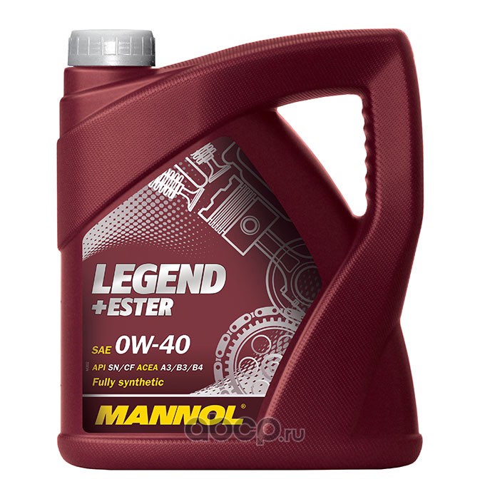 Масло моторное LEGEND PAO+ESTER 0w40 4L MANNOL