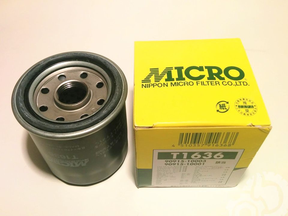 Фильтр масляный 90915-10003/T1636 MICRO