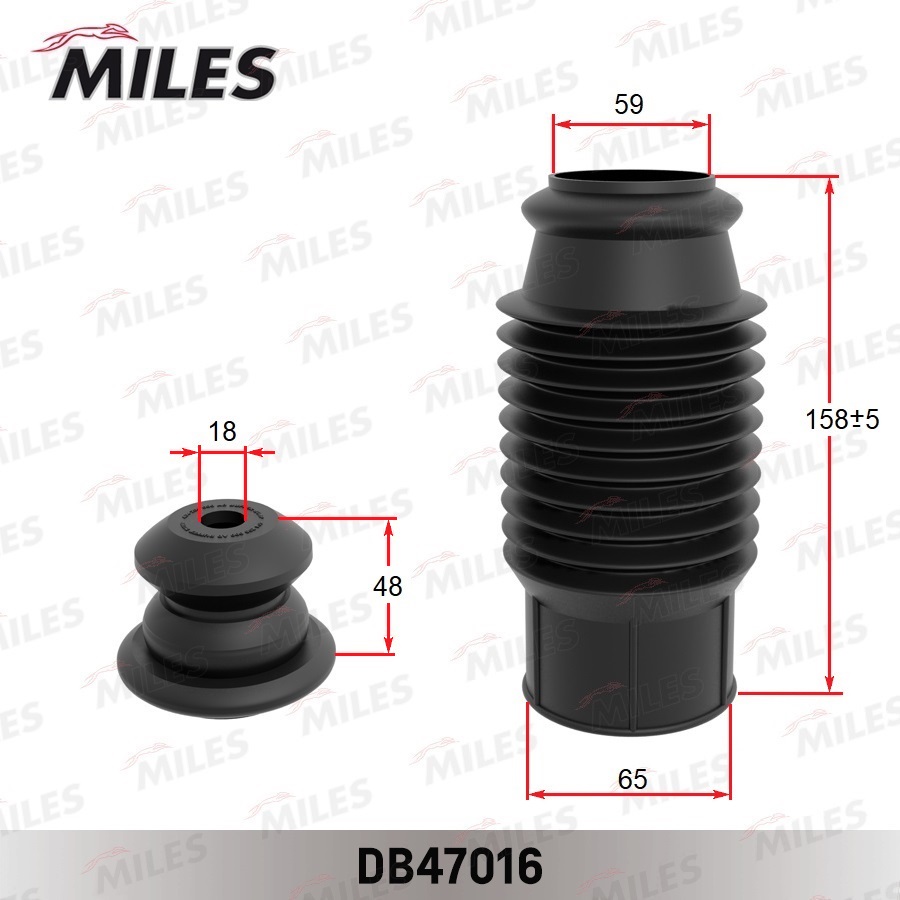 Комплект амортизатора защитный 54626-4L000/DB47016 MILES