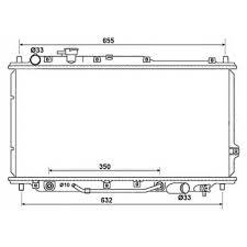 Радиатор охлаждения 0K2A115200E/0K2A215200E/NDK-1334-T NARICHIN