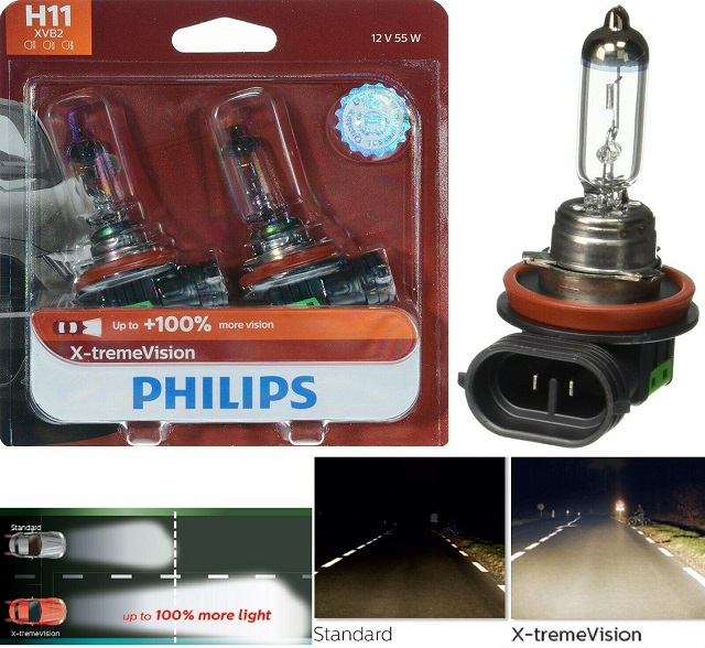 Лампа H11 +100% блистер 2 шт.12362XVB2 PHILIPS