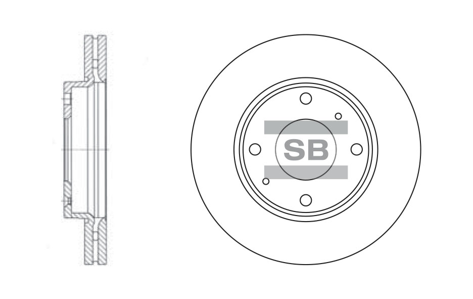 Диск тормозной передний 51712-2D310/SD1016 SANGSIN BRAKE