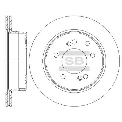 Диск тормозной задний 4840109100/SD3043 SANGSIN BRAKE