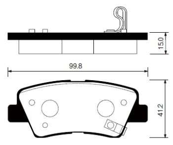 Колодки тормозные дисковые задние 58302-3FA01/SP1239 SANGSIN