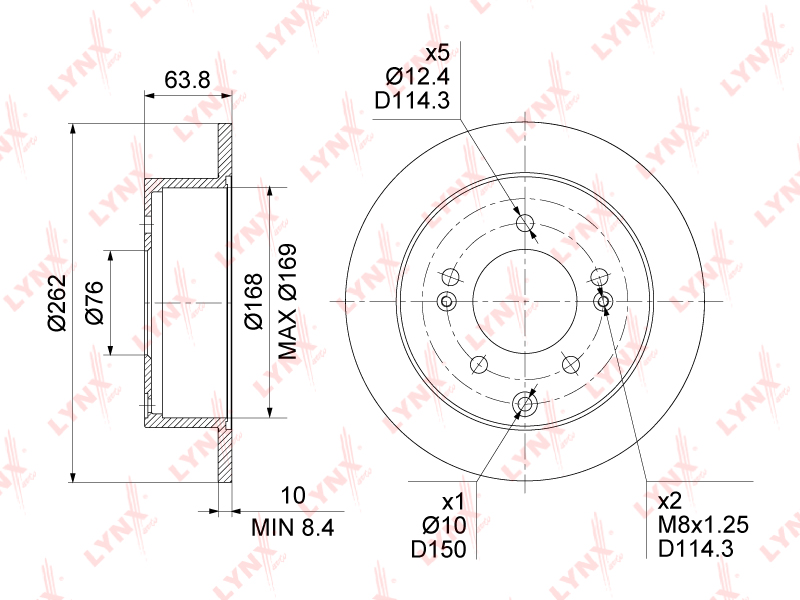 Диск тормозной задний 58411-2K300/SBD30093078 SEGMATIC