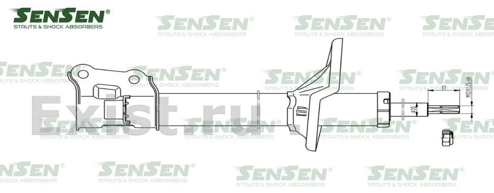 Амортизатор задний правый 55361-17600/4213-0388 SenSen