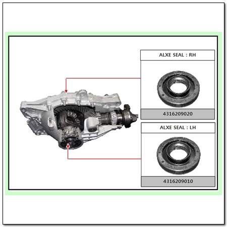Сальник привода переднего правого 4316209020 SsangYong