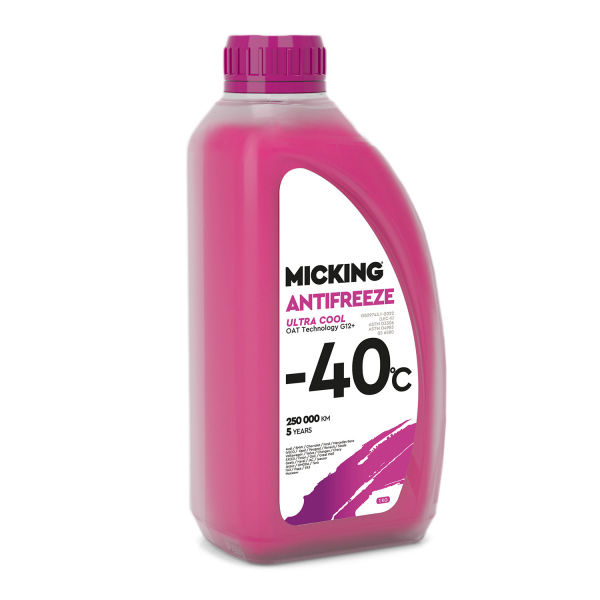 Антифриз розовый ULTRA COOL OAT Technology G12+ -40C pink 1кг MICKING