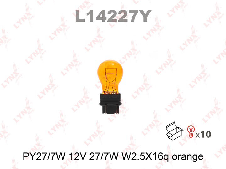 Лампа PY27/7 12V W2,5X16Q