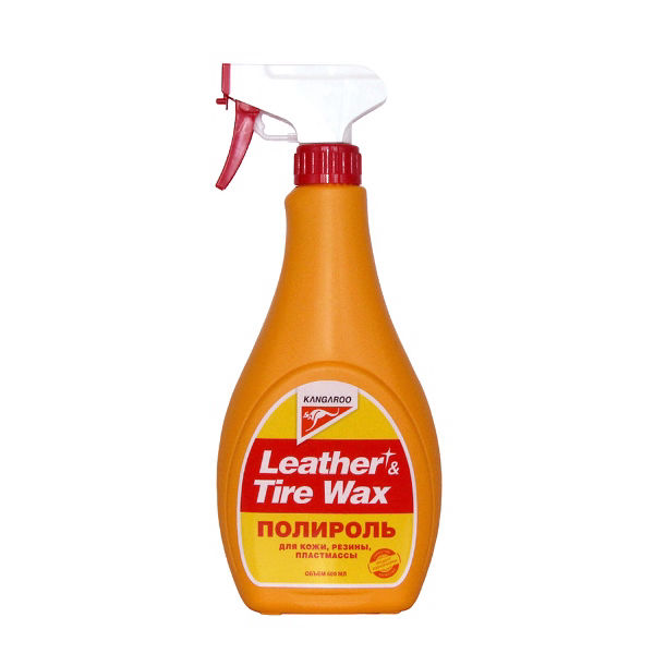 Полироль Leather&Tire Wax SUPER Gloss для глянцевой кожи, резины, пластика 500 мл