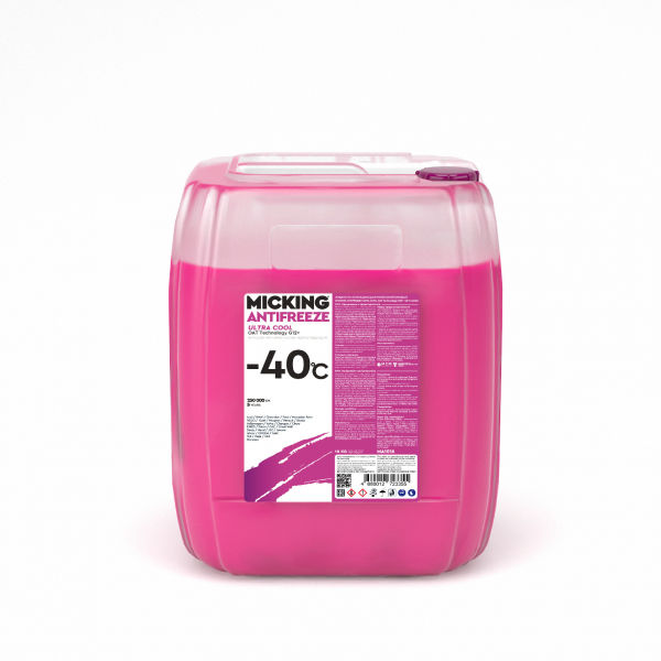 Антифриз розовый ULTRA COOL OAT Technology G12+ -40C pink 10кг MICKING