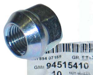 Гайка колесная 94515410 открытая, штампованный диск GM