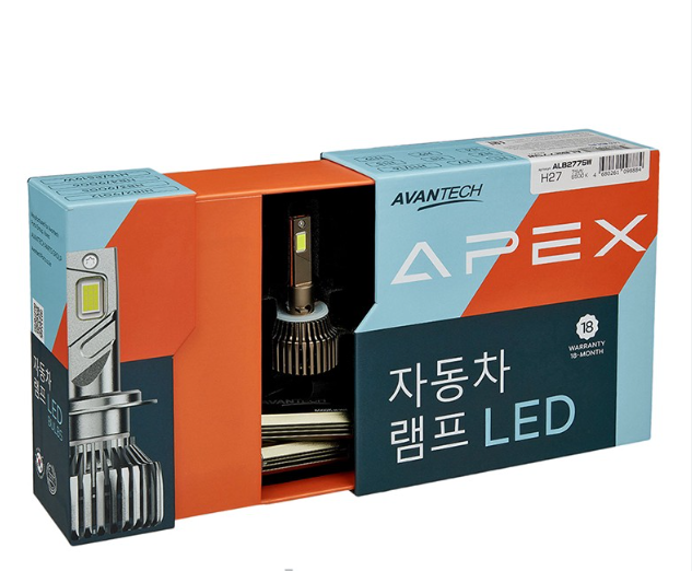Лампа светодиодная LED APEX H27 75W 4300K 7000lm комплект 2 шт