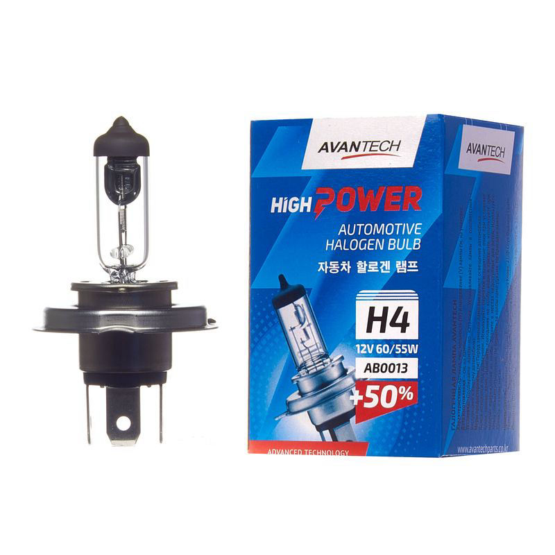 Лампа H4 12V 60/55W P43T SUP +50%