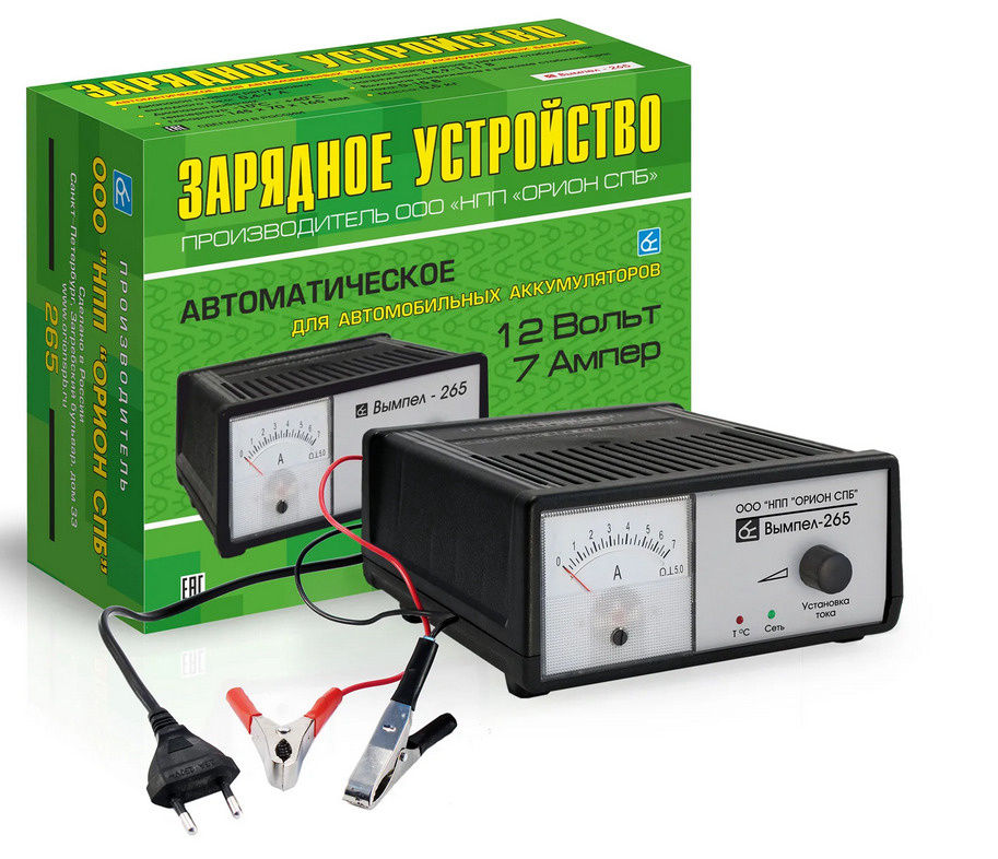 Устройство зарядное 12V 0,9-7А Вымпел-265 ОРИОН