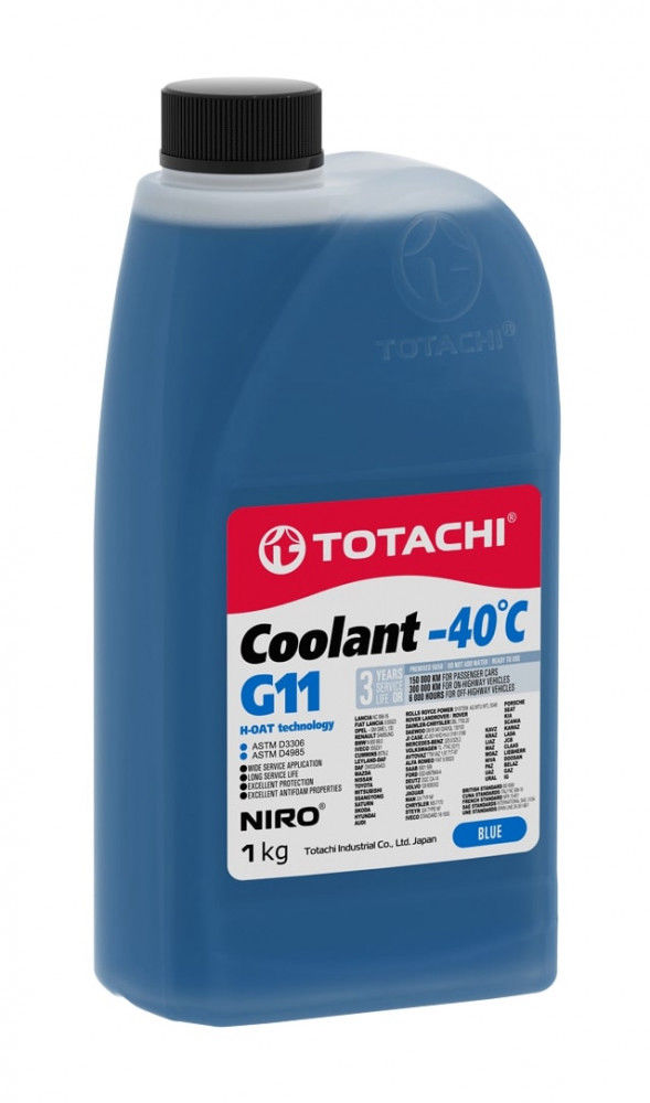 Антифриз синий NIRO Coolant Blue -40C G11 1 кг