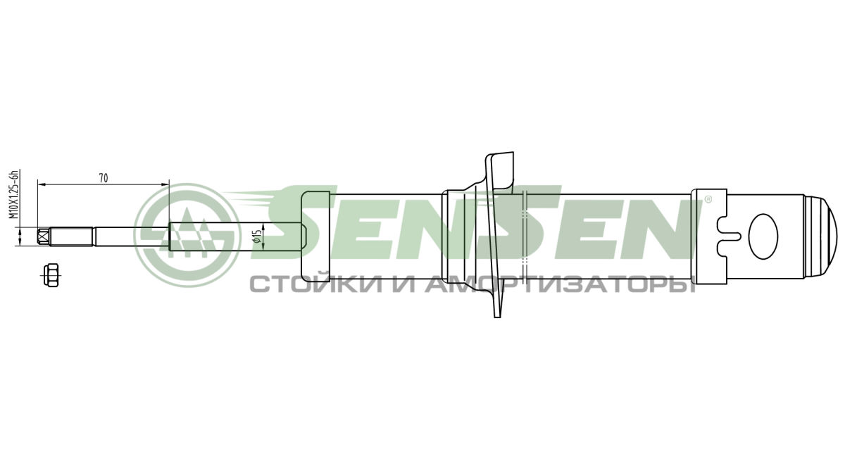 Амортизатор передний / газомасляный